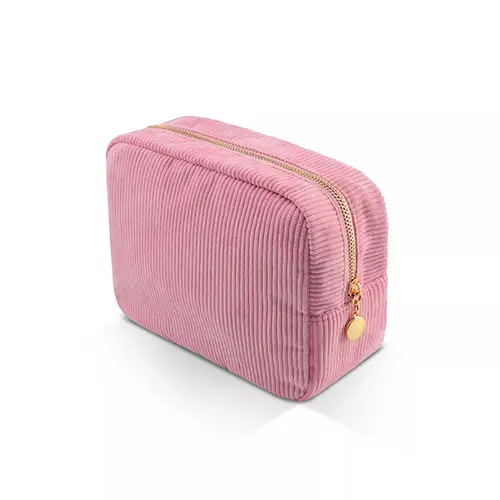 Newest Waterproof Womens Travel Toiletry Bag Fashion Corduroy Designer Makeup Bag